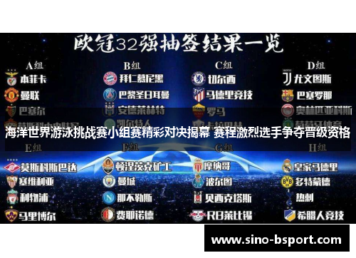海洋世界游泳挑战赛小组赛精彩对决揭幕 赛程激烈选手争夺晋级资格 海洋世界游泳挑战赛小组赛精彩对决揭幕 赛程激烈选手争夺晋级资格