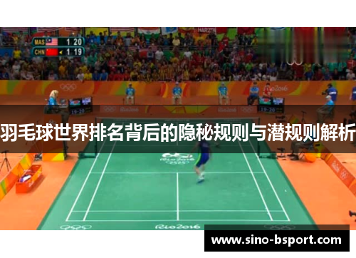 羽毛球世界排名背后的隐秘规则与潜规则解析 羽毛球世界排名背后的隐秘规则与潜规则解析