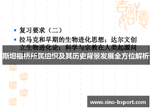 斯坦福桥所属组织及其历史背景发展全方位解析 斯坦福桥所属组织及其历史背景发展全方位解析